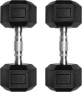 Ritfit 5-650 LBS PVC Encased Hex Dumbbell Sets with Optional Rack for Home Gym, Hand weight with Chrome Handle for Strength Training,Workouts