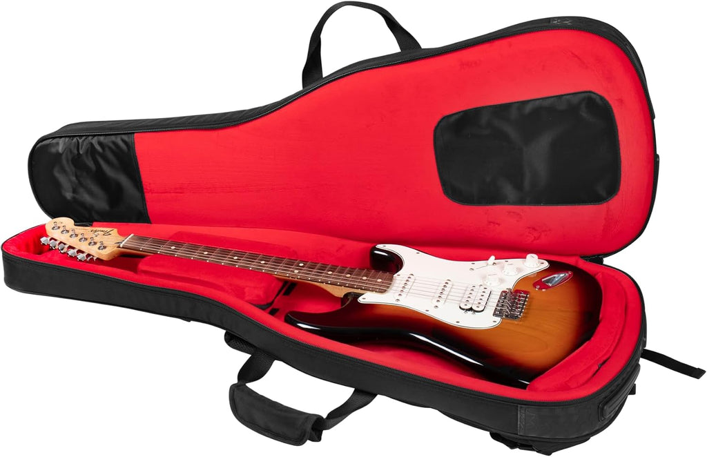 Gator Cases ICON Take Two Series Premium Double Gig Bag for (2) Electric Guitars, TSA-Friendly Zippers, Black (G-ICONTTELEC-BLK)