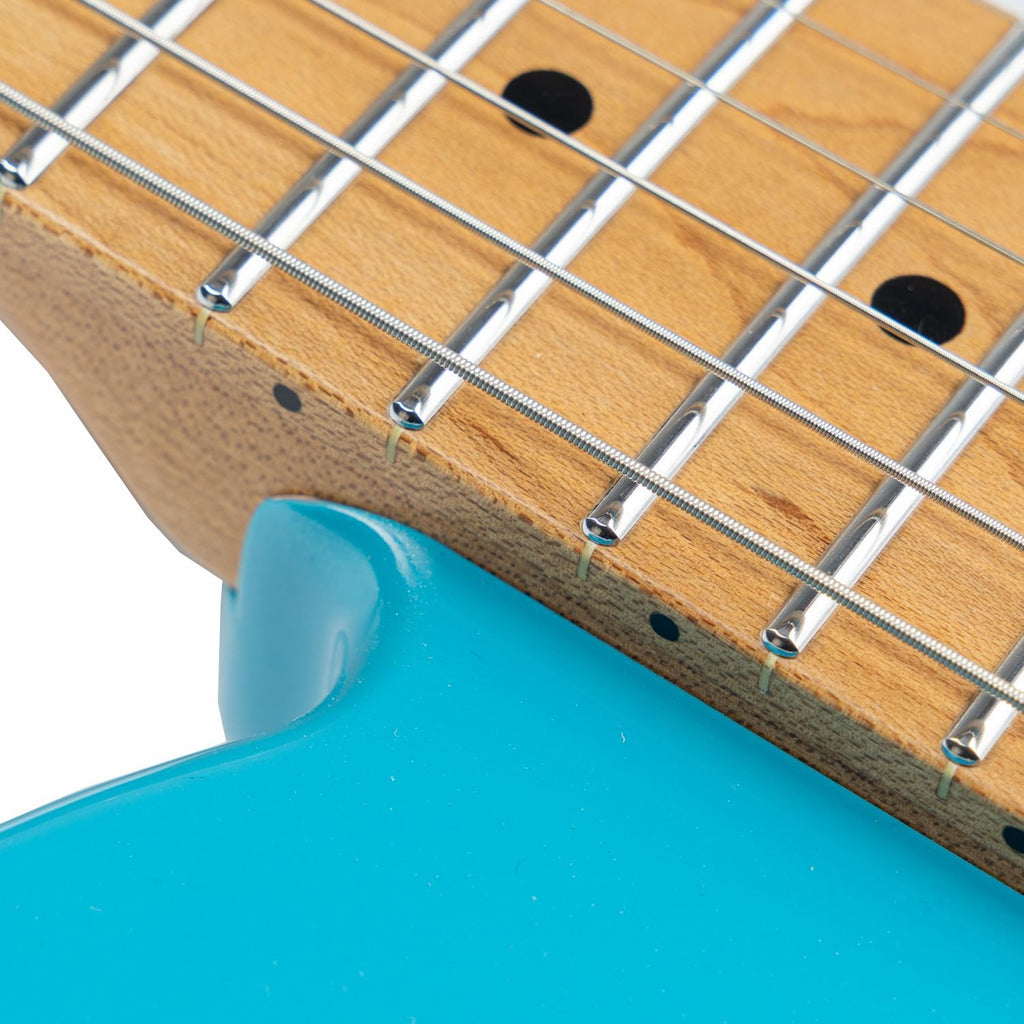 EART TL-380 6 String Solid-Body Electric Guitar Roasted Mahogany Body Maple Neck, Available in Gloss Finishes,Right