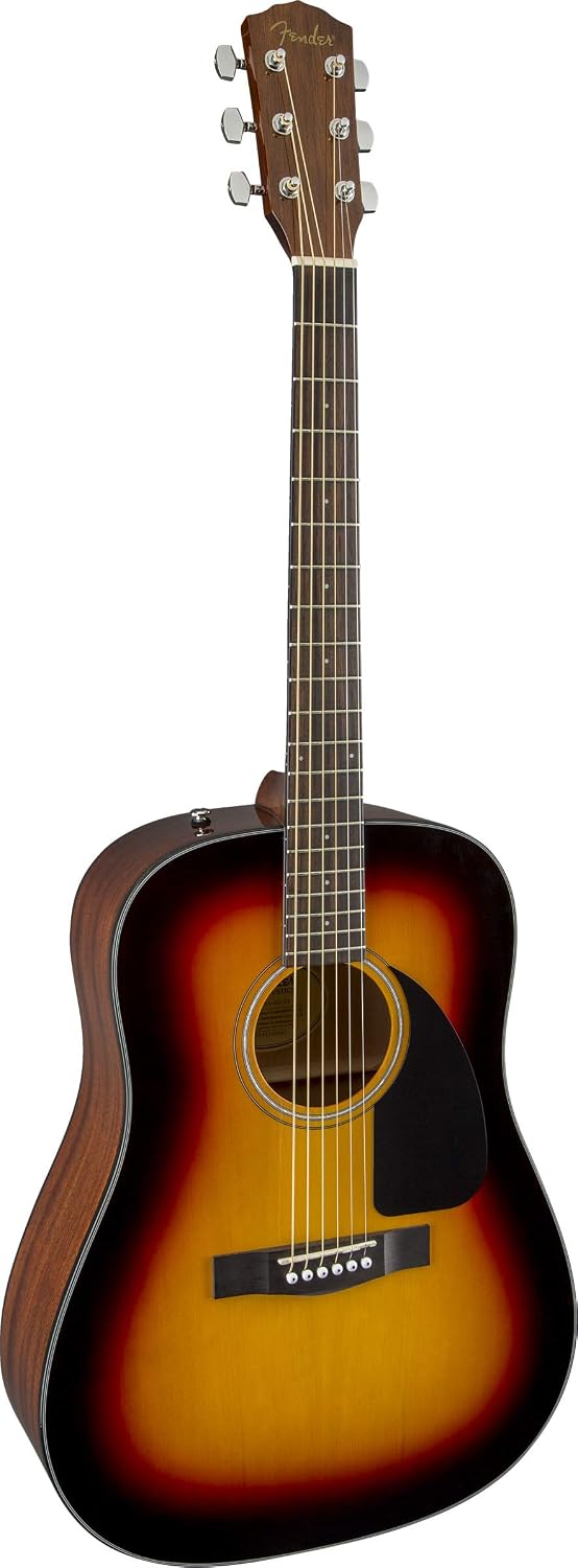 Fender CD-60 Dreadnought V3 Acoustic Guitar, with 2-Year Warranty, Sunburst, with Case