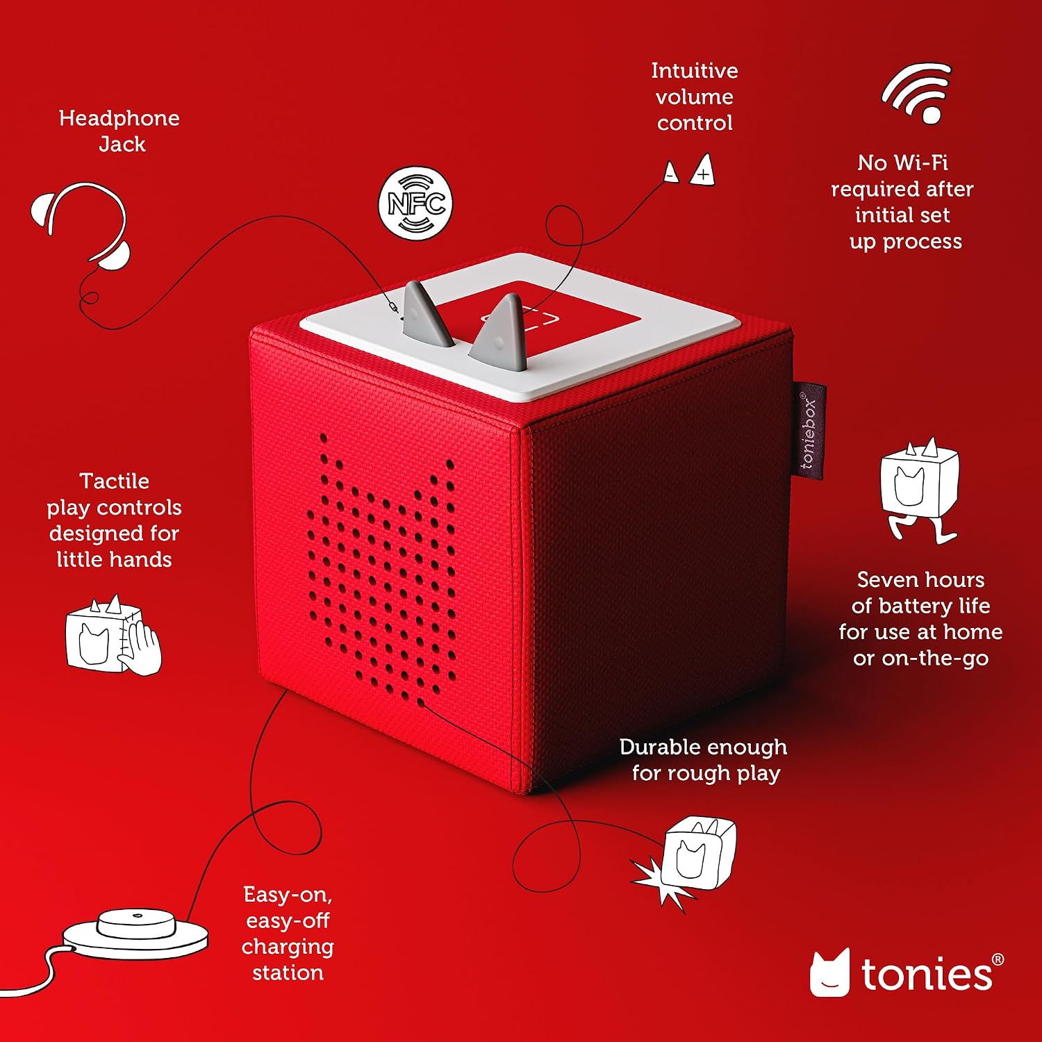 Toniebox 1 Spidey & Friends Bundle - Red [Discontinued]