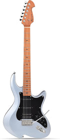 Leo Jaymz Character Series Electric Guitar with Roasted Maple Neck, SSH Active Pickups, Built-in Multi-Effects & Vintage Tremolo (Blue)