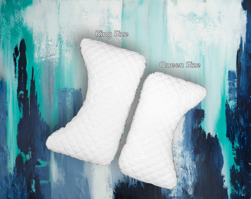 Honeydew Scrumptious Cooling Side Sleeping Pillow with Free Pillowcase- Best for Side Sleepers- Neck and Shoulder Pain Relief Pillow- The Most Awarded Side Sleeper Pillow- Made in The USA (Queen Size)