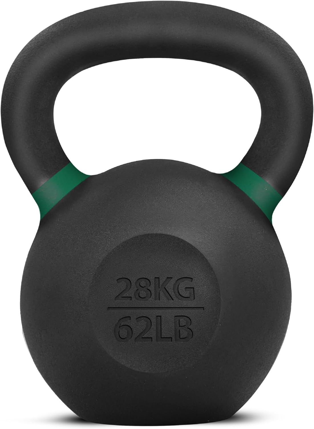Yes4All Powder Coated Kettlebell, Cast Iron Core Kettlebells with Non-Slip Handle & Flat Bottom for Conditioning, Heavy Duty for Strength Training, 9lb to 71lb - Single & Pair