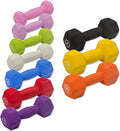 Body-Solid Tools (BSTNDS110) Neoprene Dumbbell for Weight and Aerobic Training, Pilates & Physical Therapy, Hand Weights Set for Women, Free Weights Hex End Dumbbells, 1-10lbs. Pair