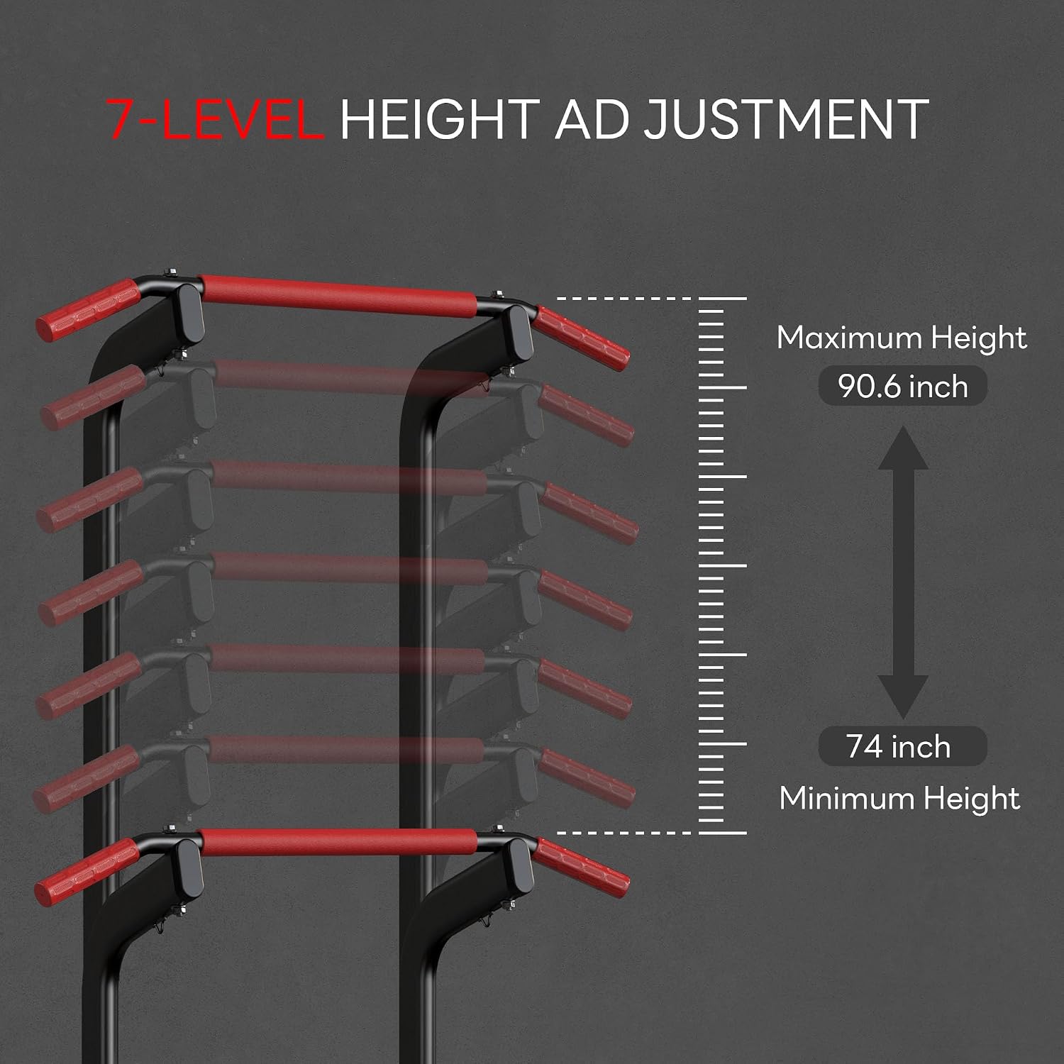 SogesPower Power Tower Pull Up Bar Station Multi-Function Adjustable Height Workout Dip Station Strength Training Equipment for Home Gym Fitness Equipment with Folding Multi-purpose Dumbbell Bench 330LBS