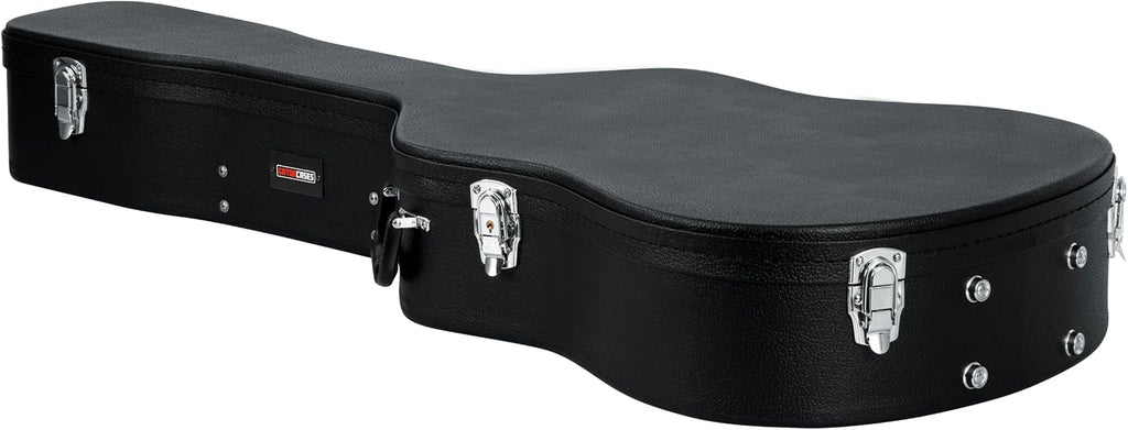 Gator Cases Traditonal Series Hard-Shell Wood Case for 6 or 12-String Dreadnought Style Acoustic Guitars, (GWE-DREAD 12)