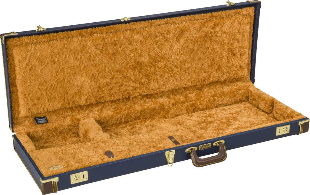 Fender Classic Series Wood Case, Stratocaster/Telecaster, Navy Blue