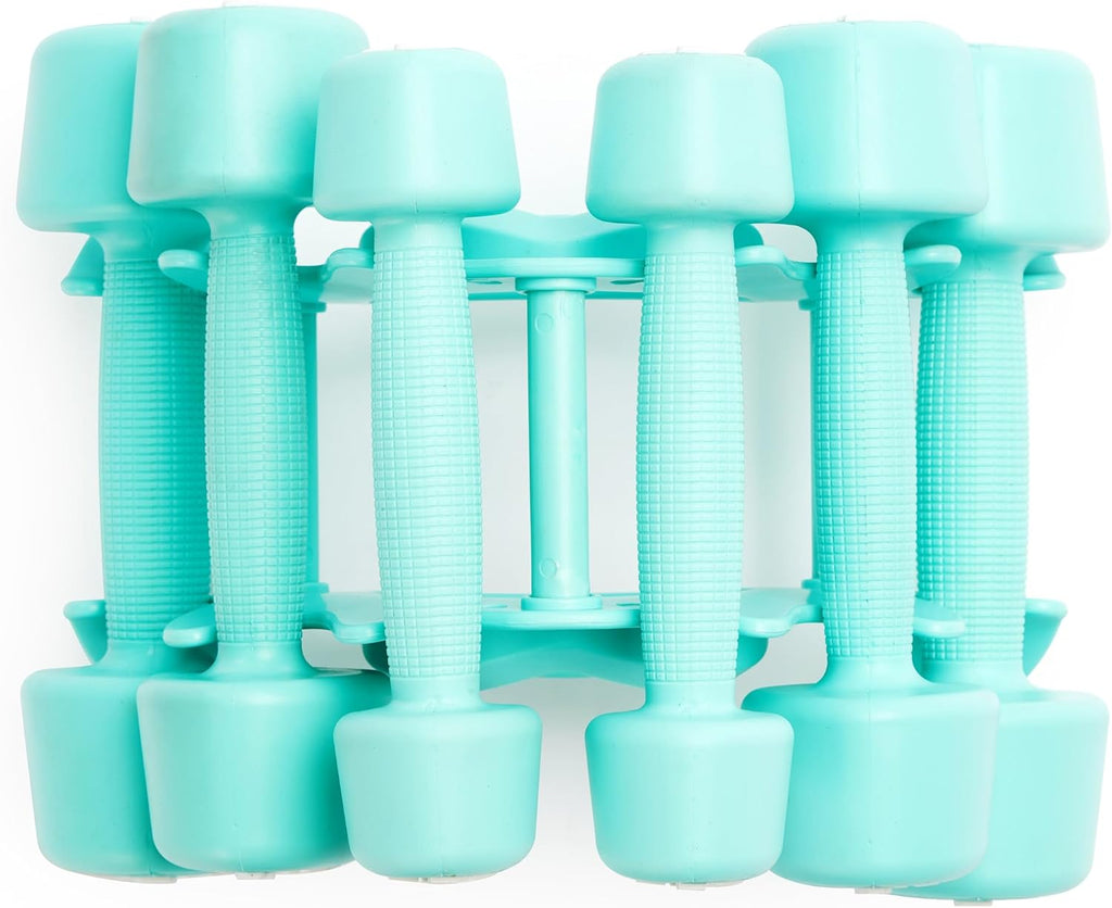 ZIVA RPU Tribell Dumbbell Pair – Premium Urethane-Coated Hand Weights with Ergonomic textured Grip & Steel Core – 2–20 lb Sets in Multiple Colors for Strength Training
