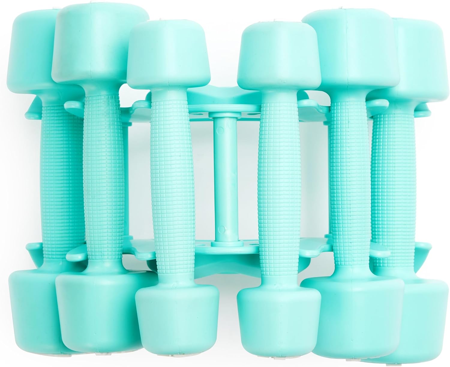 ZIVA RPU Tribell Dumbbell Pair – Premium Urethane-Coated Hand Weights with Ergonomic textured Grip & Steel Core – 2–20 lb Sets in Multiple Colors for Strength Training
