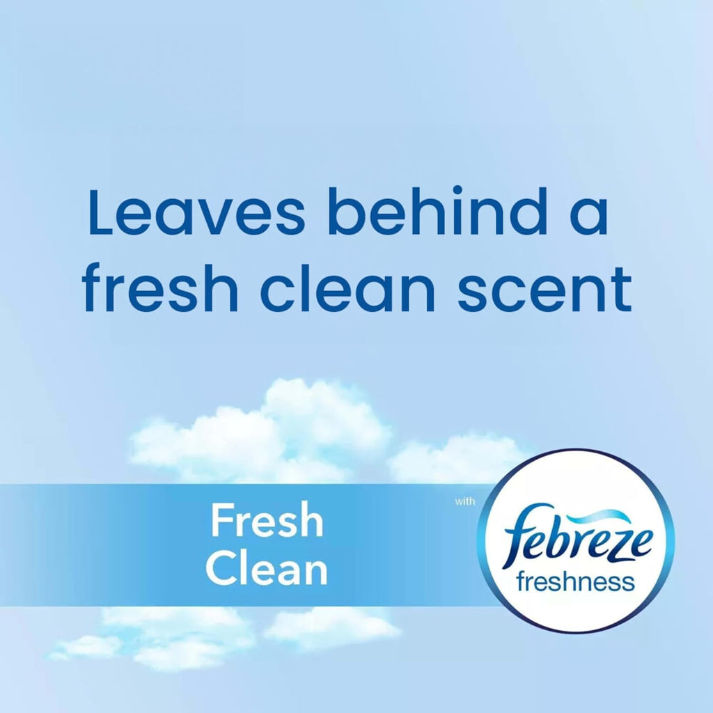 Glad Medium Trash Bags, 8 Gallon, Febreze Fresh Clean Garbage Bags, With Odor Control and Drawstring, 80 Count (Pack of 12)
