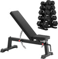 HANDBODE Adjustable Weight Bench for Full Body Workout, 1300 LBS Weight Capacity Bench Press Bench of Home Gym Strength Training, Incline Upright Flat Utility Workout Bench with Fast Adjustment