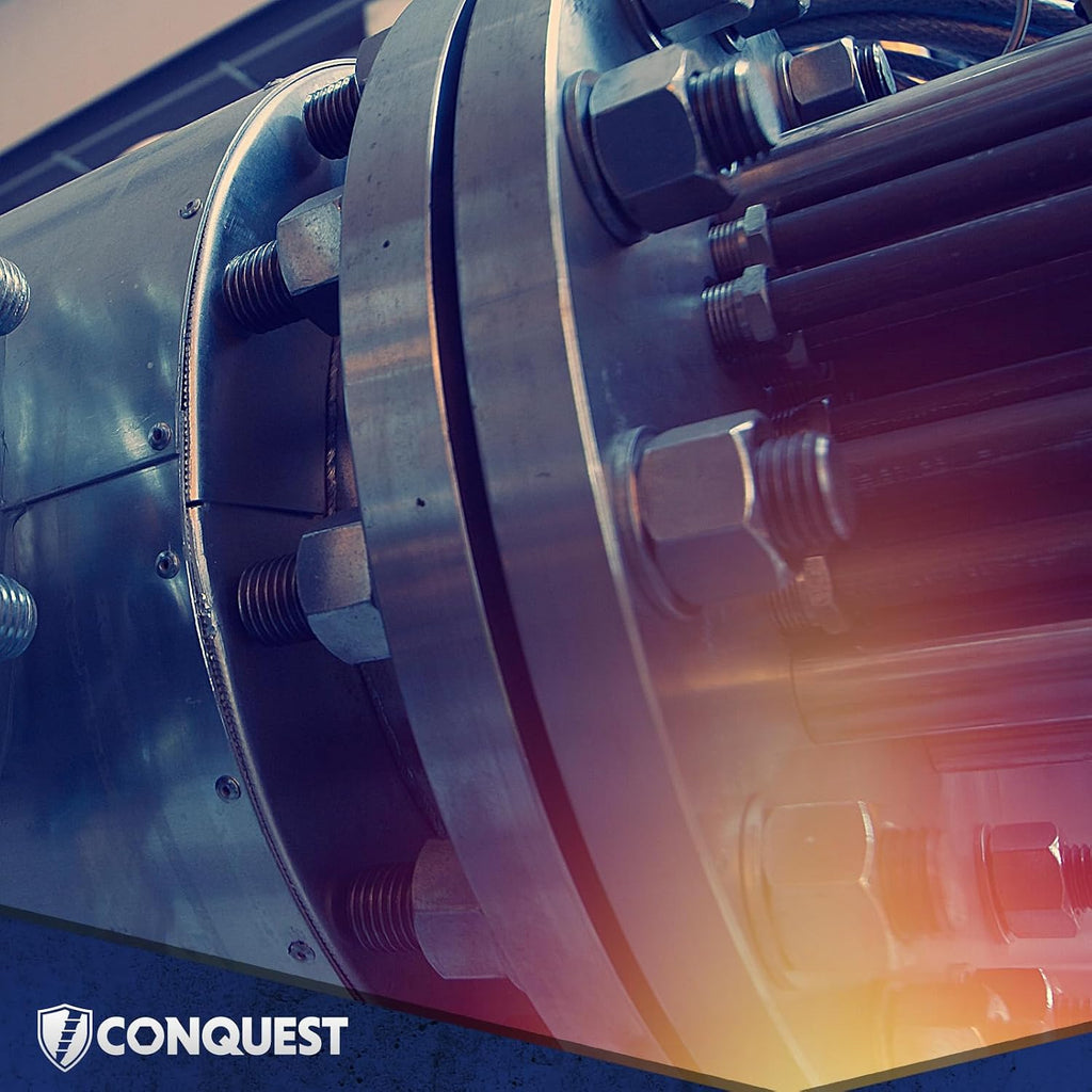 Conquest A307 Unfinished Threaded Rod 1-1/2'-6 x 36 Inches - Coarse Threaded All-Thread Rods - ASTM A307 Grade A Standard