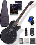 AKLOT 24-Fret Electric Guitar Kit, 40 inch Single Cut (LP Style), Modern Playability Coil-Split Humbucker Pickups, 18:1 Tuning Pegs,W/Guitar Accessories Gig Bag,Cable,Strap,Picks,Strings,Tuner,Book