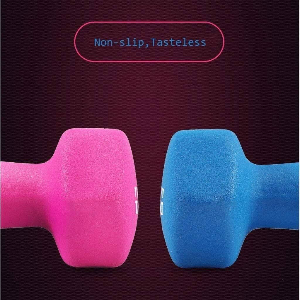2PCS Matte Dumbbells for Women & Men, Non-Slip, Beginner Aerobics & Weightlifting, Fitness Equipment for Home Gym, Pilates, Yoga, Weight Loss - 1kg, 1.5kg, 2kg, 3kg