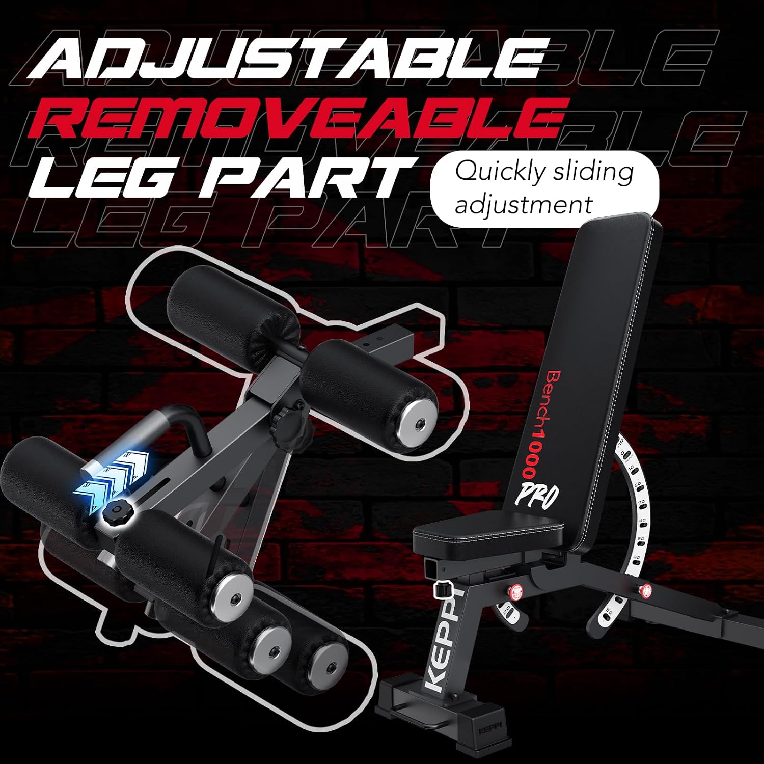 Adjustable Weight Bench, Commercial Grade 1200LB Workout Bench Press Set for Home Gym Strength Training Exercise, Incline Bench with 12+3 Adjustable Backrest&Seat Positions for Full Body Fitness