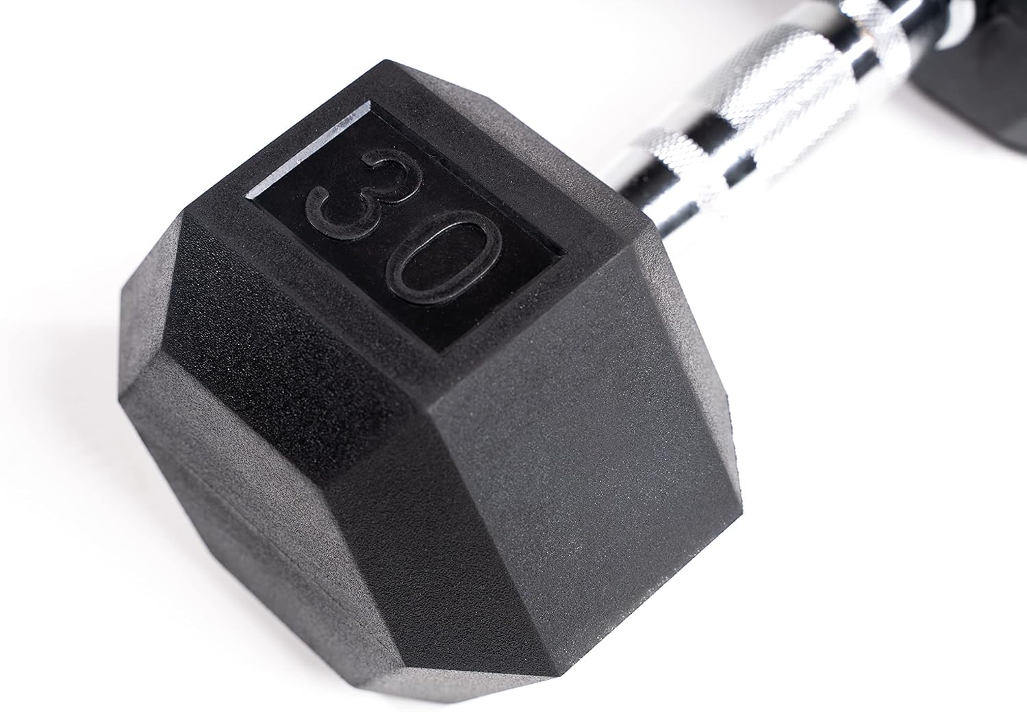 Zeus Fitness Rubber Encased Hex Dumbbells - Sold In a Set 5-50 lbs - Women and Men dumbbell -Strength Equipment