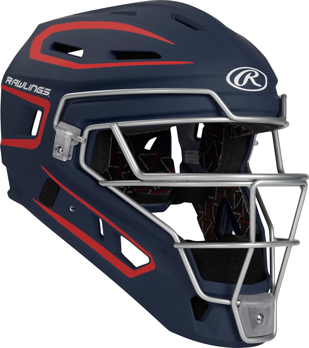 Rawlings | Velo 2.0 Catcher's Helmet | Baseball | Junior & Senior Sizing | Multiple Colors