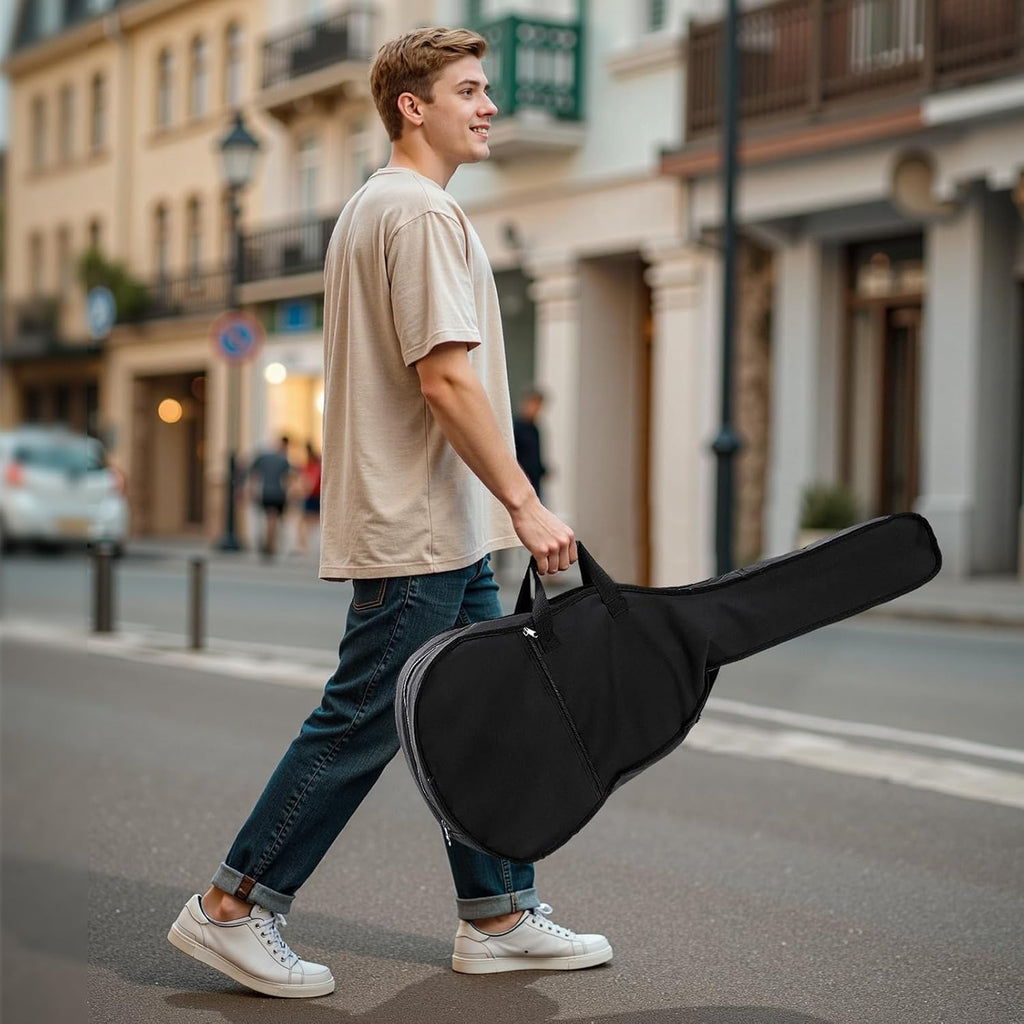 VEVOR Dreadnought Acoustic Guitar, 41 in, 6-String Sunburst Solid Spruce Top Guitar, Beginner Bundle with Gig Bag, Tuner, Strap, Strings, Picks, Capo, Rosewood Fingerboard, for Adult Taller Player