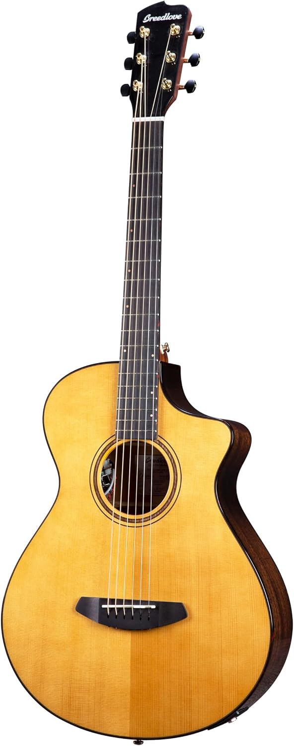 Breedlove Organic Performer Pro Parlor Concertina CE - Aged Toner with Suede Burst Back
