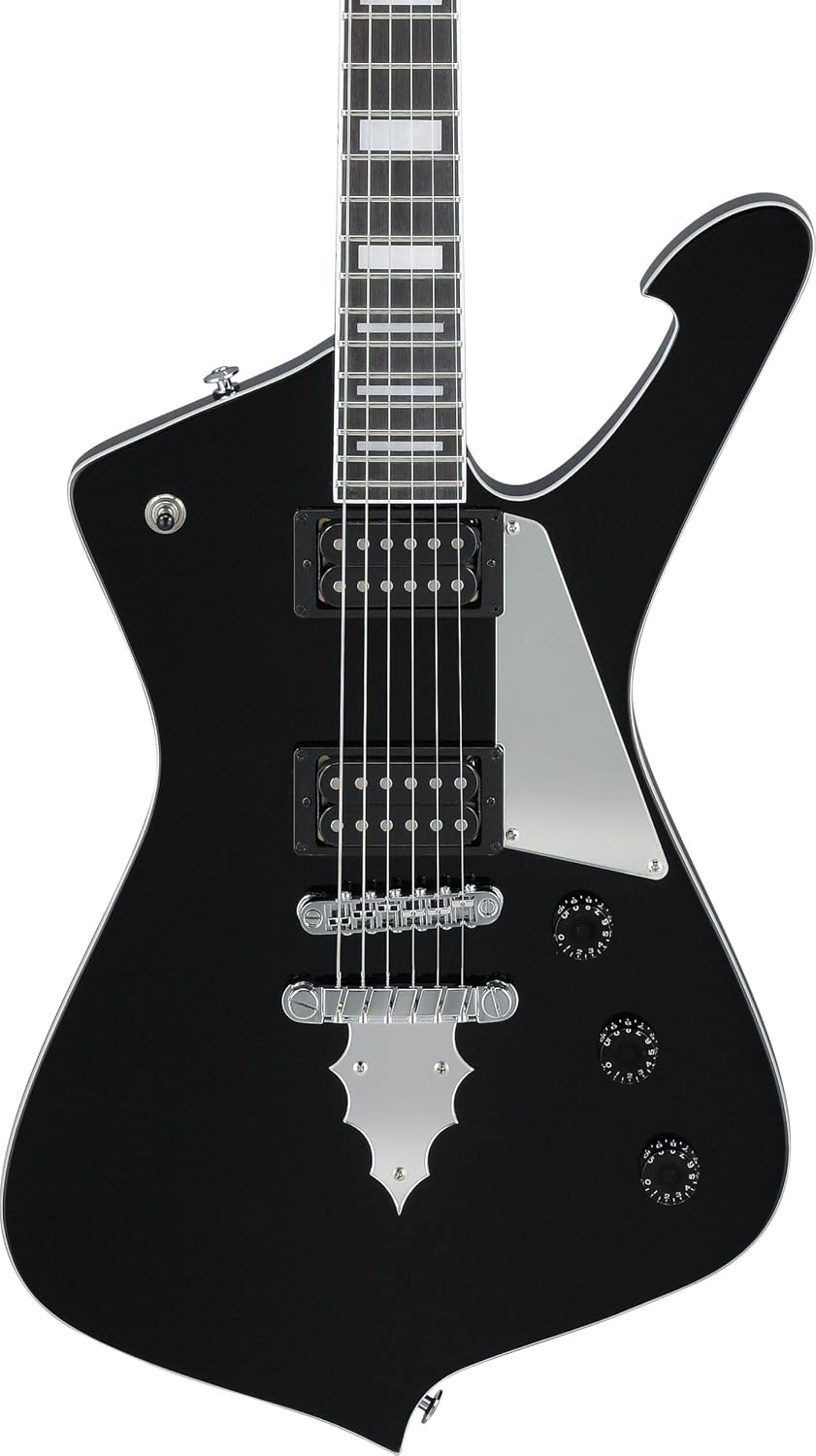 Ibanez PS60 Paul Stanley Electric Guitar - Black Bundle with Gig Bag, Tuner, Instrument Cable, Picks, Austin Bazaar Instructional DVD, and Polishing Cloth