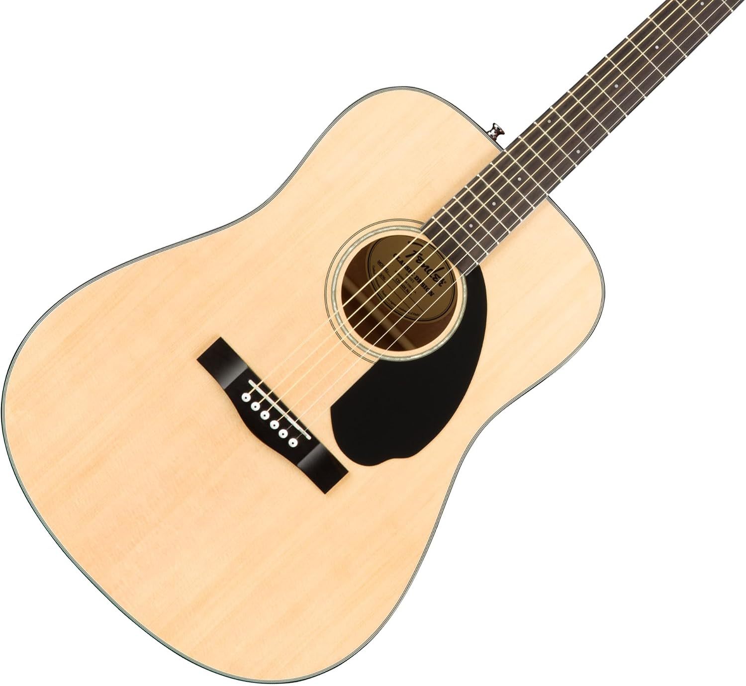 Fender CD-60S Solid Top Dreadnought Acoustic Guitar - Natural Bundle with Gig Bag, Tuner, Strings, Picks, and Austin Bazaar Instructional DVD