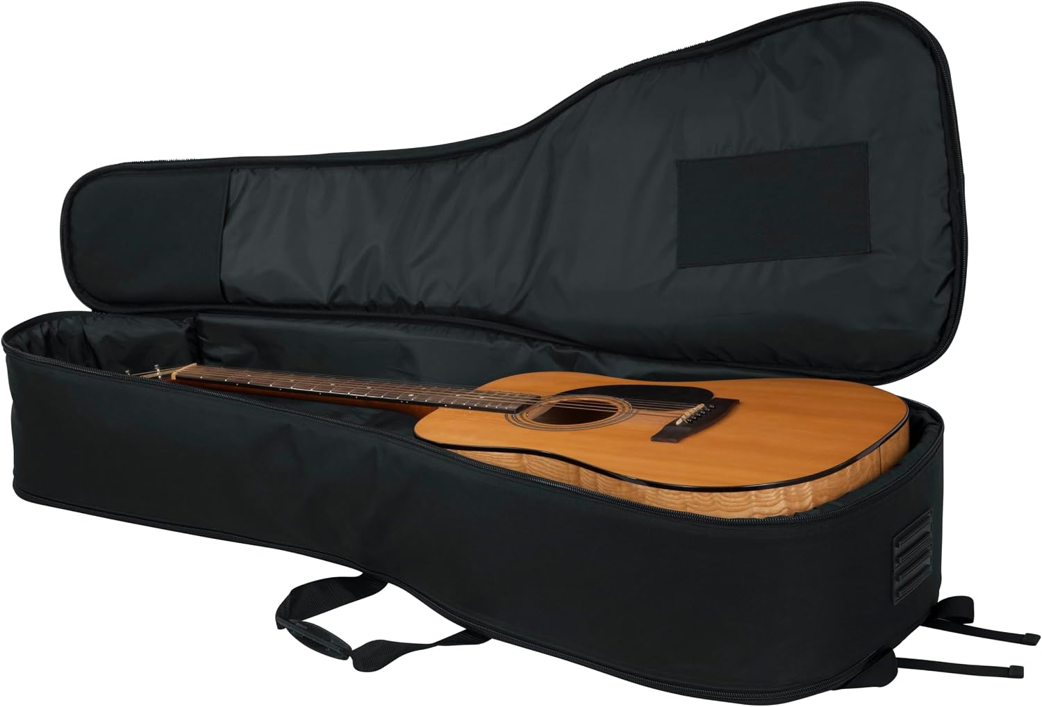 Gator Cases 4G-MiZone Series Gig Bag For Two Guitars with Adjustable Backpack Straps, Fits a Single Acoustic and a Single Electric Guitar (GB-4G-ACOUELECT)