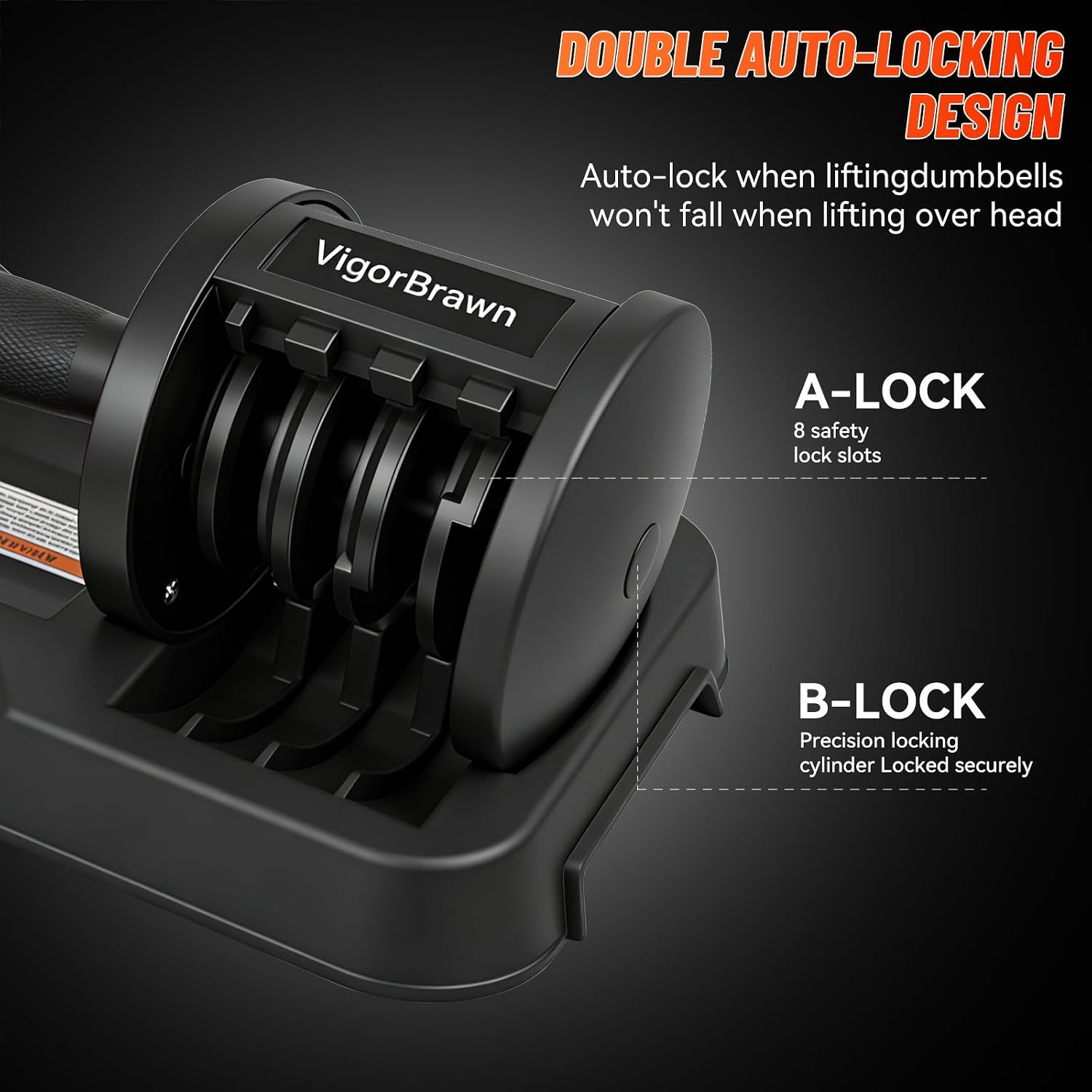 Adjustable Dumbbell Set, 2-in-1 Weights with Anti-Slip Handle, Fast Weight Adjustment for Home Gym, Strength Training, Single/Pair with Tray