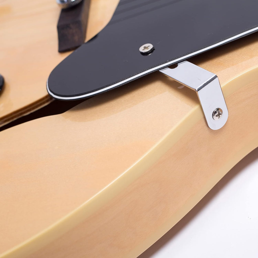 GROTE Jazz Electric Guitar Hollow Body Chrome Hardware (Natural)