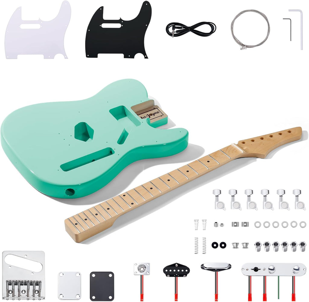 Leo Jaymz Print DIY Electric Guitar Kits (TL Surf Green (New))