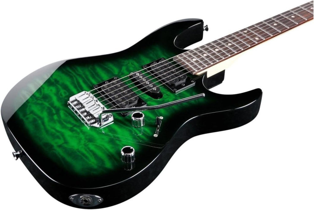 Ibanez GIO Series GRX70QA - Transparent Emerald Burst