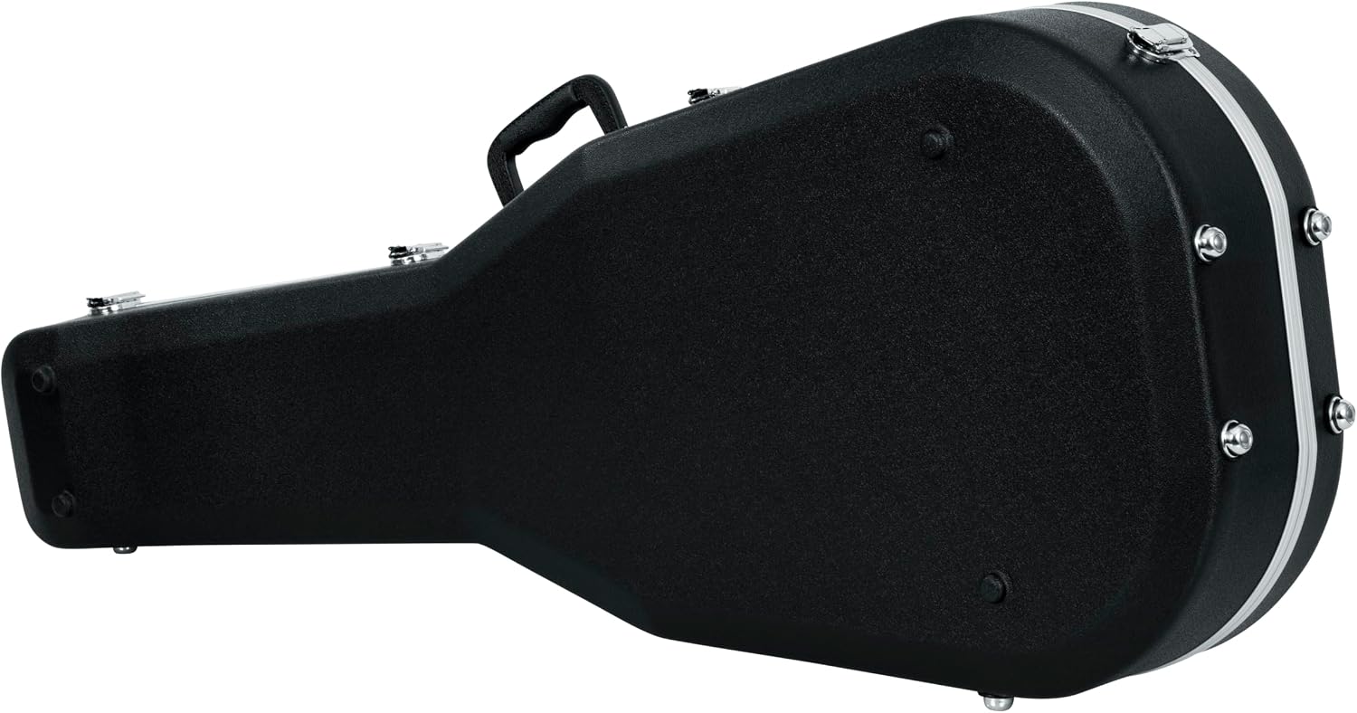 Gator Cases Deluxe ABS Molded Case for 12-String Acoustic Guitars, Fits Dreadnought Styled 12-String Acoustic Guitars (GC-DREAD-12)