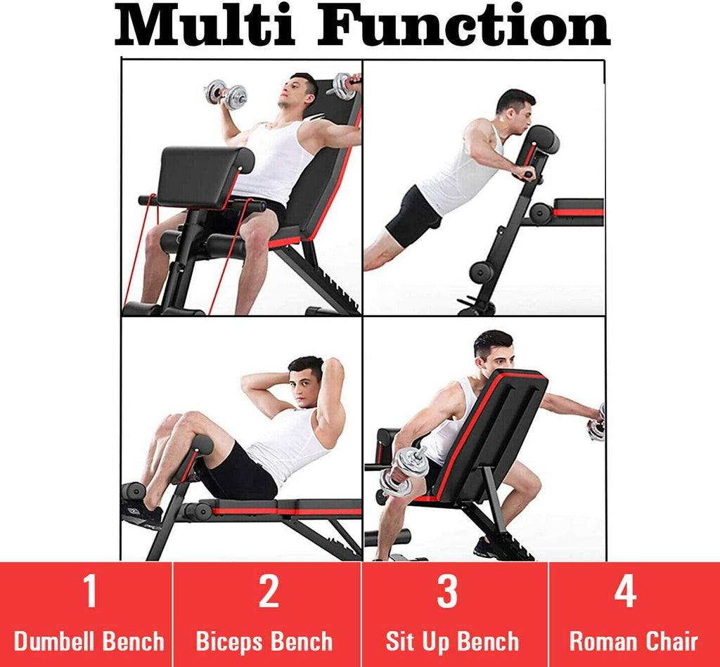 Multi-Use Full Body Training Sit Up Stretch Adjustable Weight Gym Bench Dumbbell Bench For Home Workout Fitness