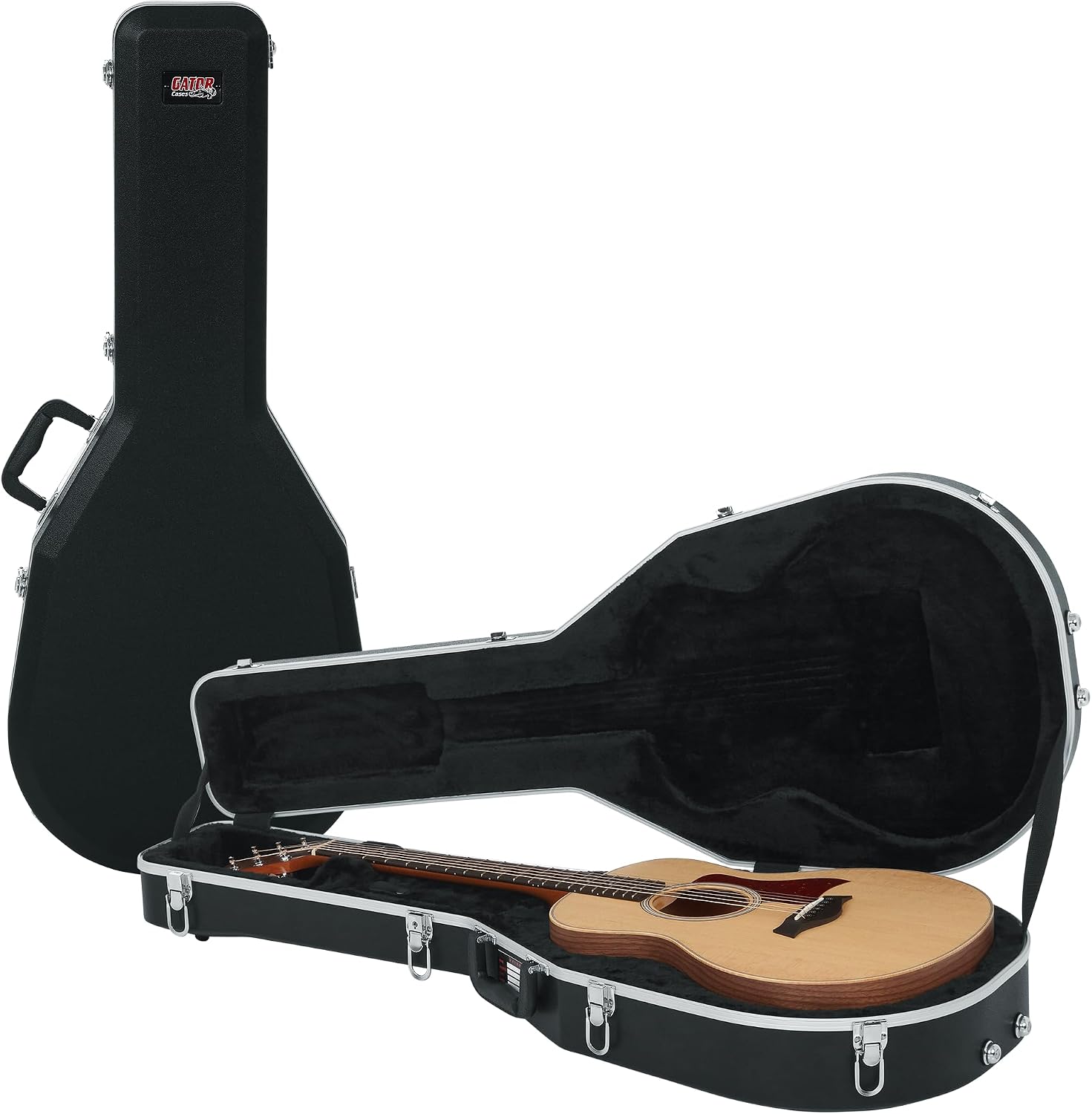 Gator Cases Deluxe Molded Case for Taylor GS Mini Acoustic Guitar, (GC-GSMINI)