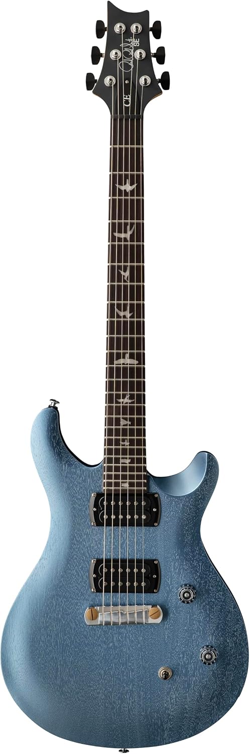 PRS SE CE24 Standard Stoptail Satin, Ice Blue Metallic