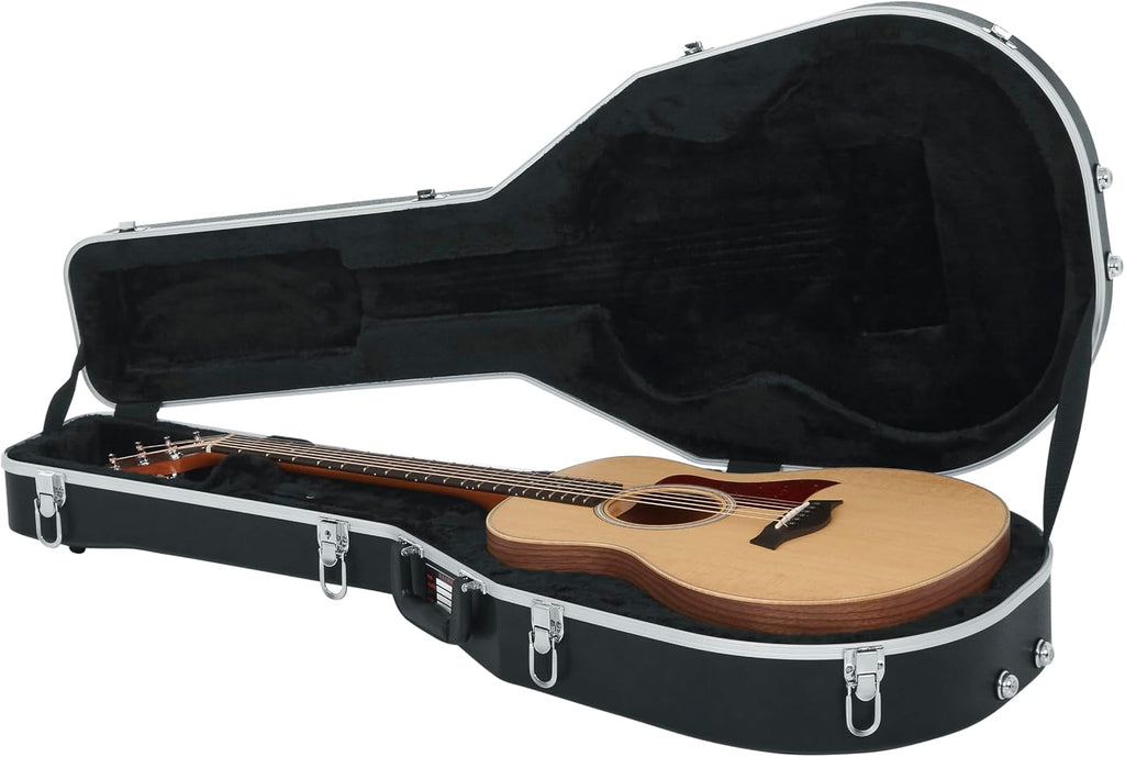 Gator Cases Deluxe Molded Case for Taylor GS Mini Acoustic Guitar, (GC-GSMINI)