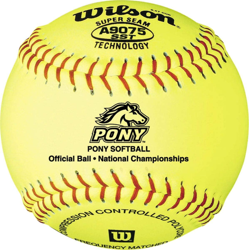WILSON A9075 Pony League Softball (12-Pack)