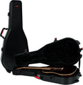 Gator Cases Molded Flight Case For Acoustic Dreadnought Guitars With TSA Approved Locking Latches, (GTSA-GTRDREAD)