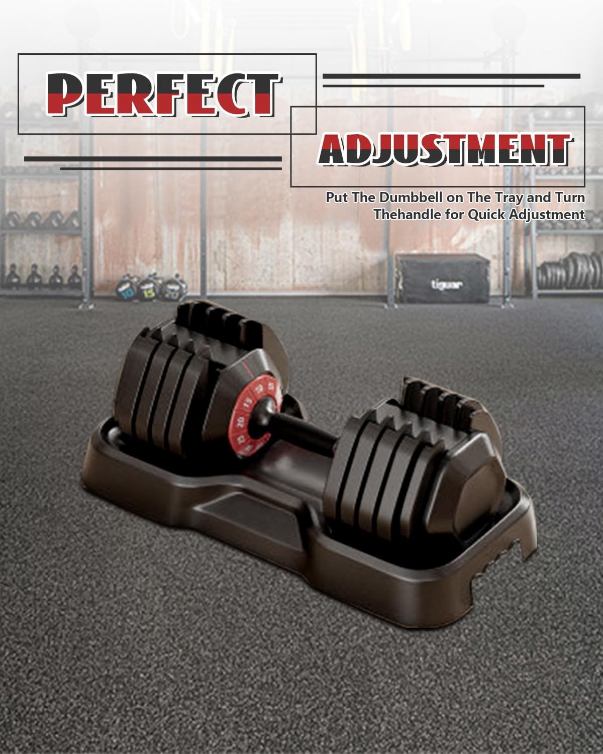 Keppi Adjustable Dumbbells Set, 10-55 Lb Dumbbells with Anti-Slip Metal Handle for Exercise|Fitness,Fast Adjust Weight for Whole Exercise Need