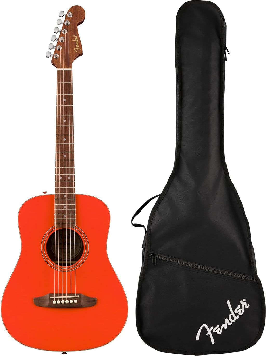 California Standard Redondo Mini with Bag, Spruce Top, Fiesta Red