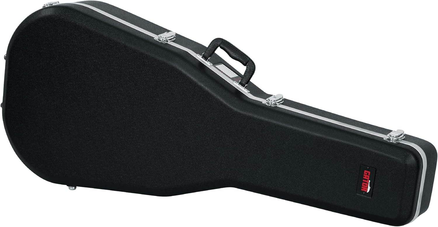 Gator Cases Legacy Series Lightweight Deluxe ABS Molded Case for Dreadnought Style Acoustic Guitars, (GC-DREAD)