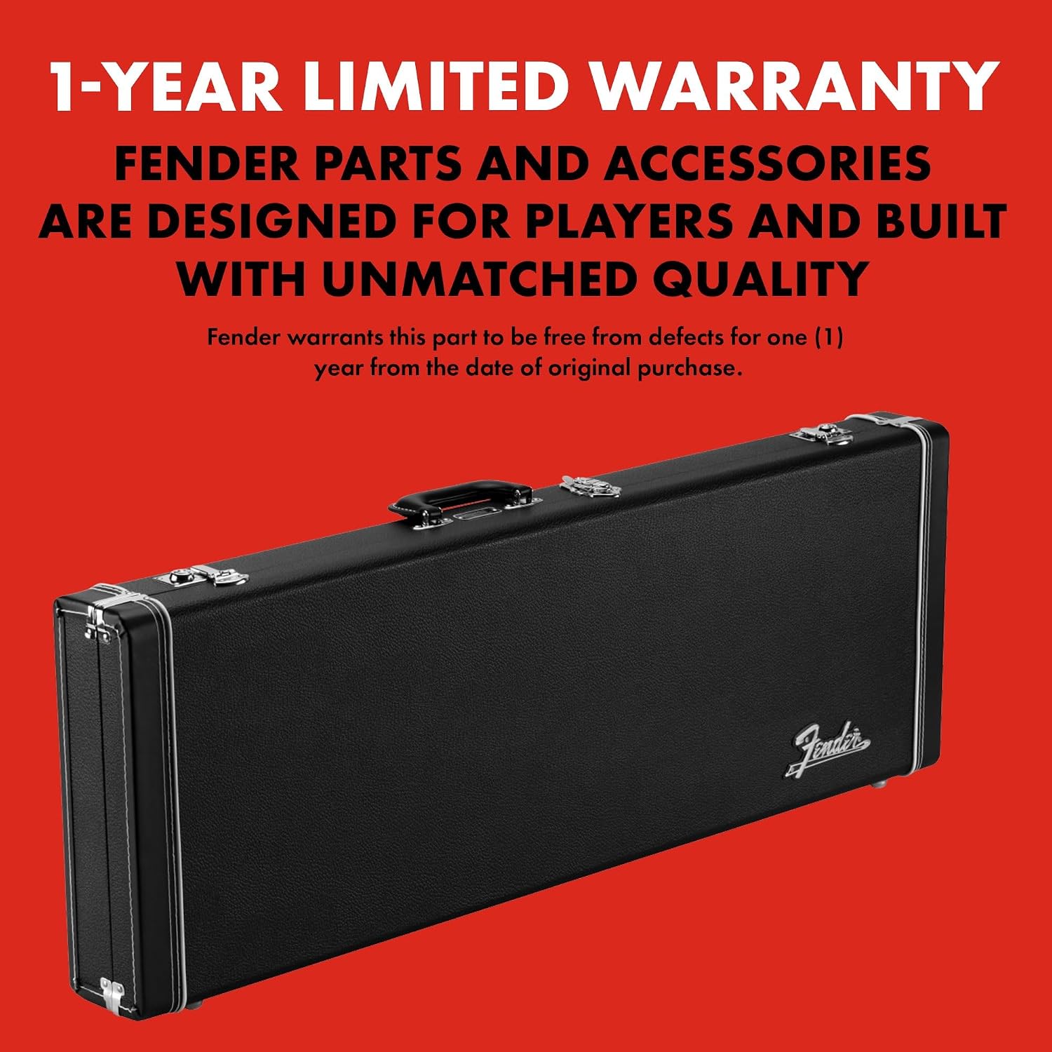 Fender Classic Series Wood Case, Stratocaster/Telecaster, Black