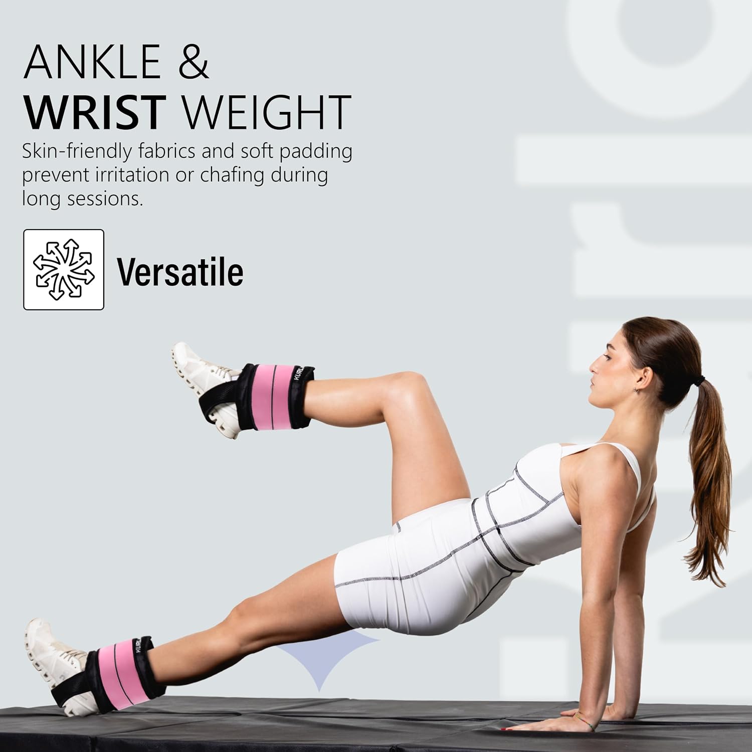 Ankle & Wrist Weights – 8/16/20/30 lbs Pair (4–15lbs - Each) | Dual Adjustable Secure Strap System | Patented Design | Ideal for Home Workouts, Pilates, Yoga, Glute Training