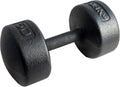 Legacy Solid Round Dumbbell Black – Heavy Duty Cast Iron Hand Weight with Knurled Ergonomic Grip for Strength Training, Muscle Toning, Home Gym Workout – 5 lb to 150 lb In Single & Pair