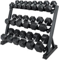 Ritfit 5-650 LBS PVC Encased Hex Dumbbell Sets with Optional Rack for Home Gym, Hand weight with Chrome Handle for Strength Training,Workouts