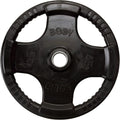 Body-Solid Rubber Coated Olympic Weight Plate (1), with Anti-Slip Grip - Perfect for Strength Training, Home Gym, and Barbell Workouts