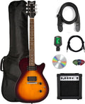 Gretsch Ignite Jet Club Electric Guitar - Duo-Tone Burst Bundle with Amplifier, Gig Bag, Strap, Tuner, Instrument Cable, Picks, and Austin Bazaar Instructional DVD