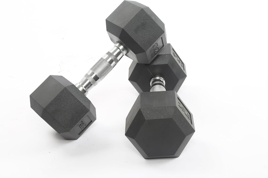 60 LB-100 LB Hex Dumbbells Set, PVC Coated Exercises & Fitness Dumbbell Weights Set for Strength Training Home Gym, 60 LBS (5x2+10x2+15x2), 100 LBS (20x2+30x2), Black