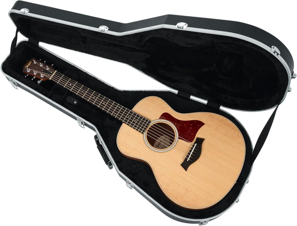Gator Cases Deluxe Molded Case for Taylor GS Mini Acoustic Guitar, (GC-GSMINI)