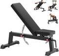 HANDBODE Adjustable Weight Bench for Full Body Workout, 1300 LBS Weight Capacity Bench Press Bench of Home Gym Strength Training, Incline Upright Flat Utility Workout Bench with Fast Adjustment